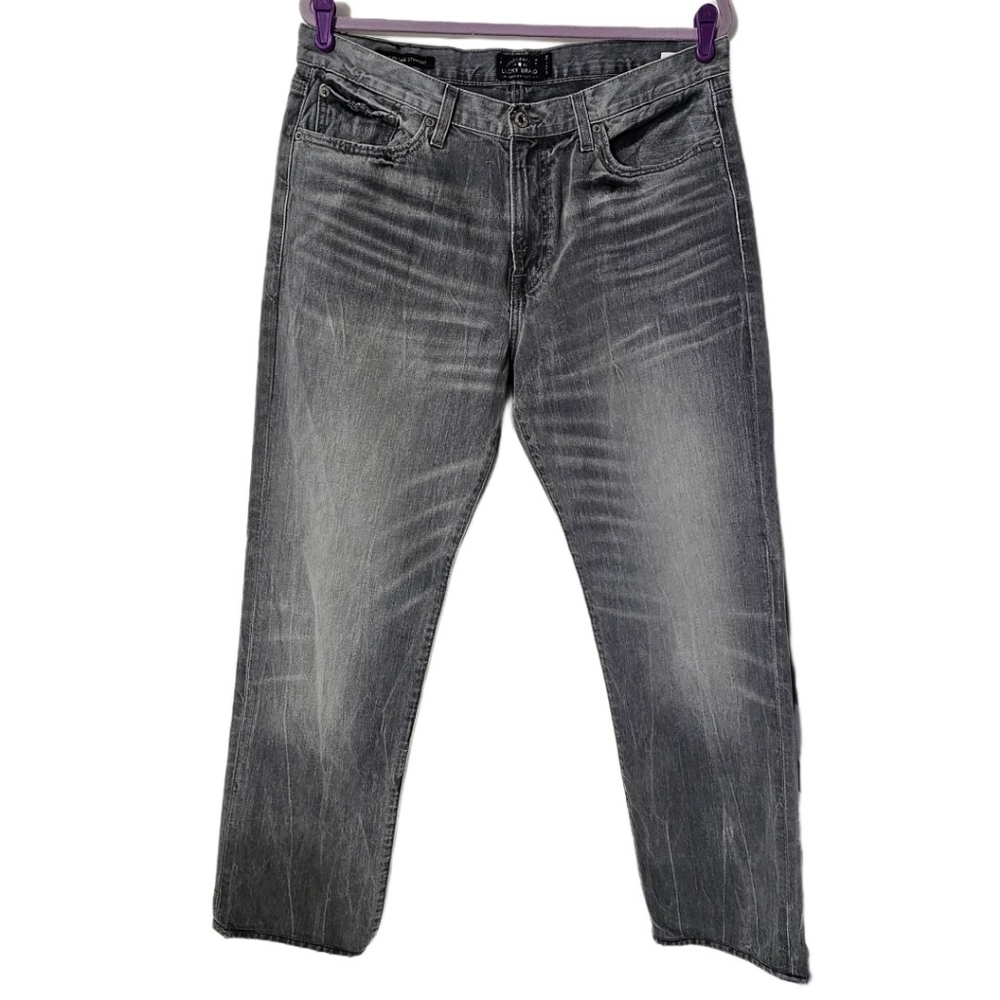 **SOLD** Lucky Brand Men's 363 Vintage Straight Gray Jeans - Picture 1 of 8